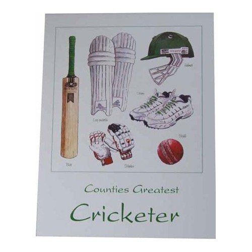 Counties Greatest Cricketer Print